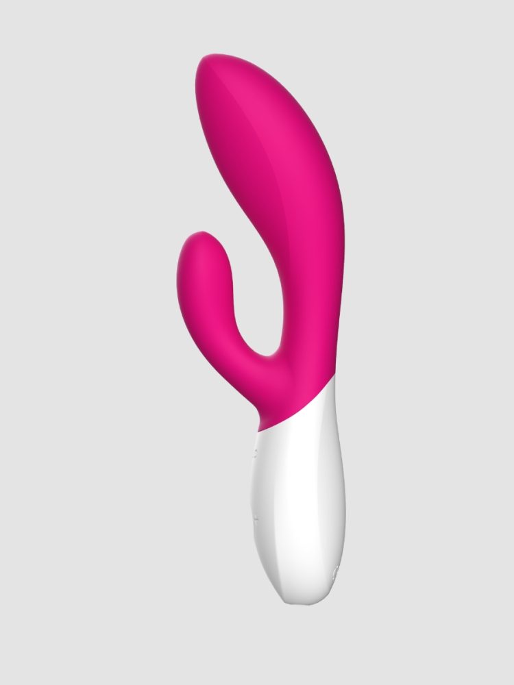Lelo Ina Wave 2 Luxury Rechargeable 12 Function Rabbit Vibrator (Pink), Pink - Amorana
