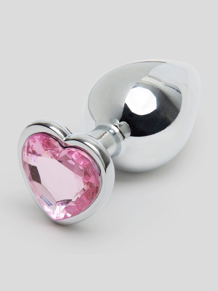 Lovehoney Metall Analplug mit Kristallherz