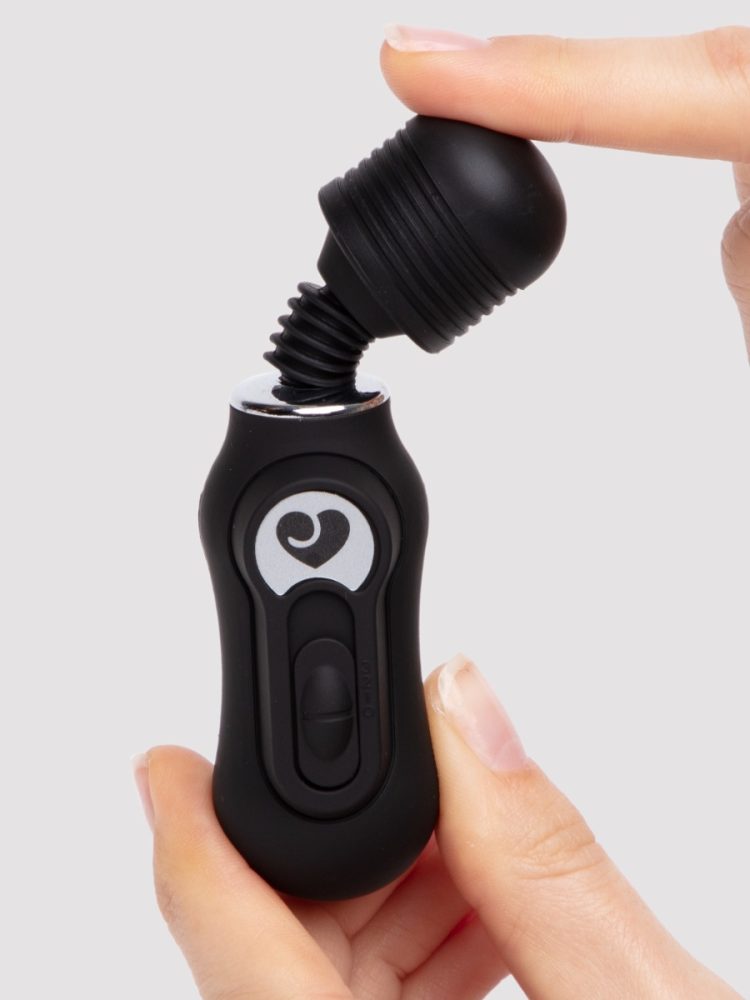 Lovehoney 3-Speed Micro Magic Wand Vibrator Black (Black), Schwarz - Amorana