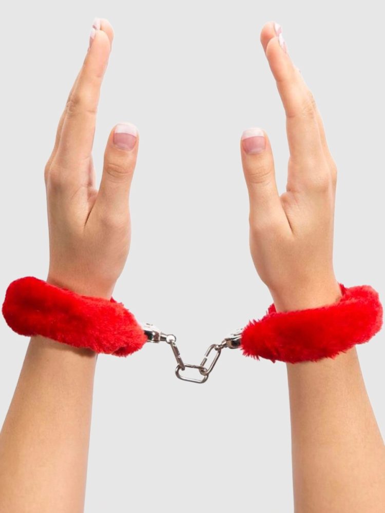 Lovehoney Red Furry Fesseln & Handschellen