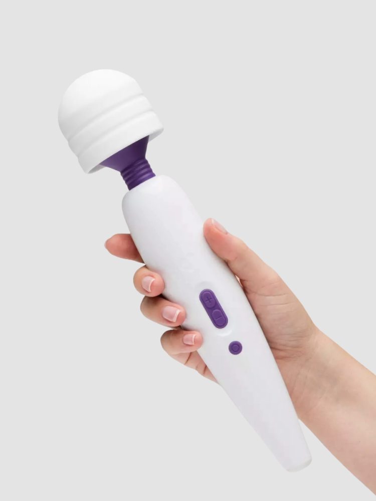 Lovehoney Extra Powerful Multispeed Rechargeable Wand Vibrator (White), Weiss - Amorana
