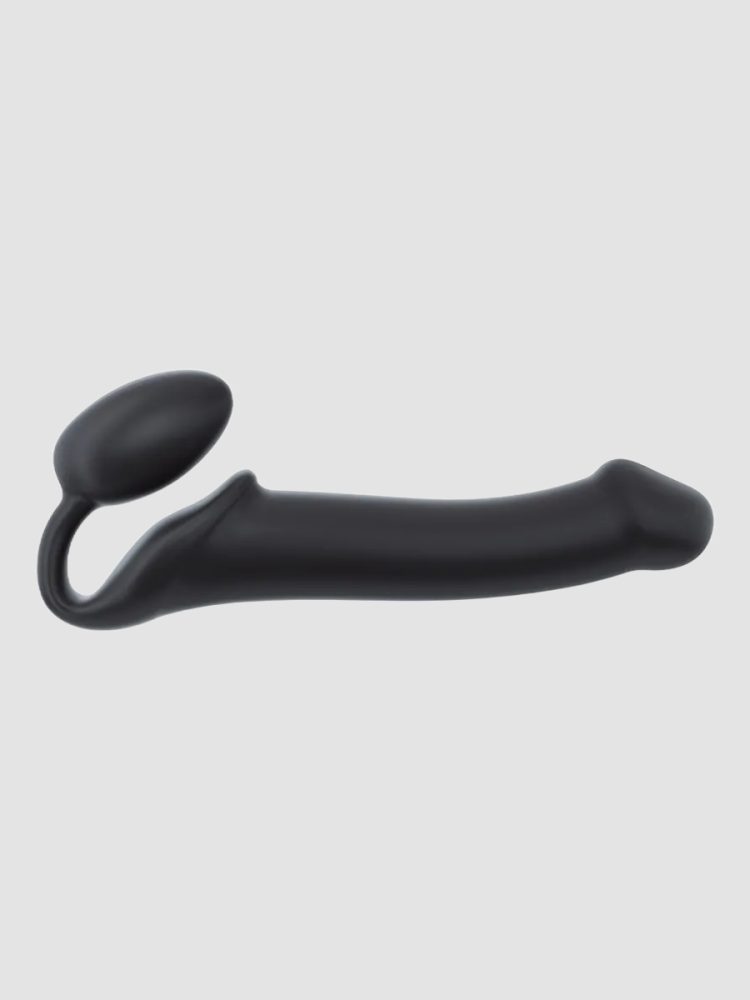 strap-on-me Bendable Strap-on Strap-on Dildo[Black-Large], Large - Amorana