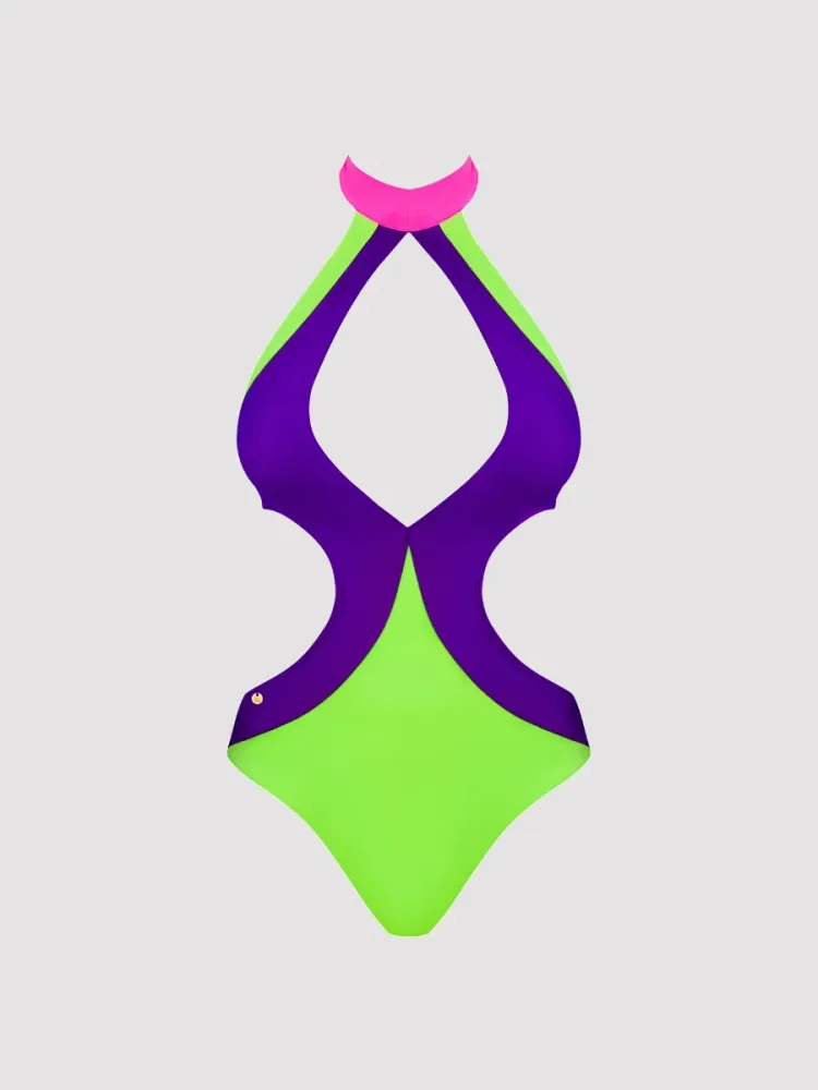 Obsessive Playa Norte Swimsuit[Multicolored-L], L - Amorana