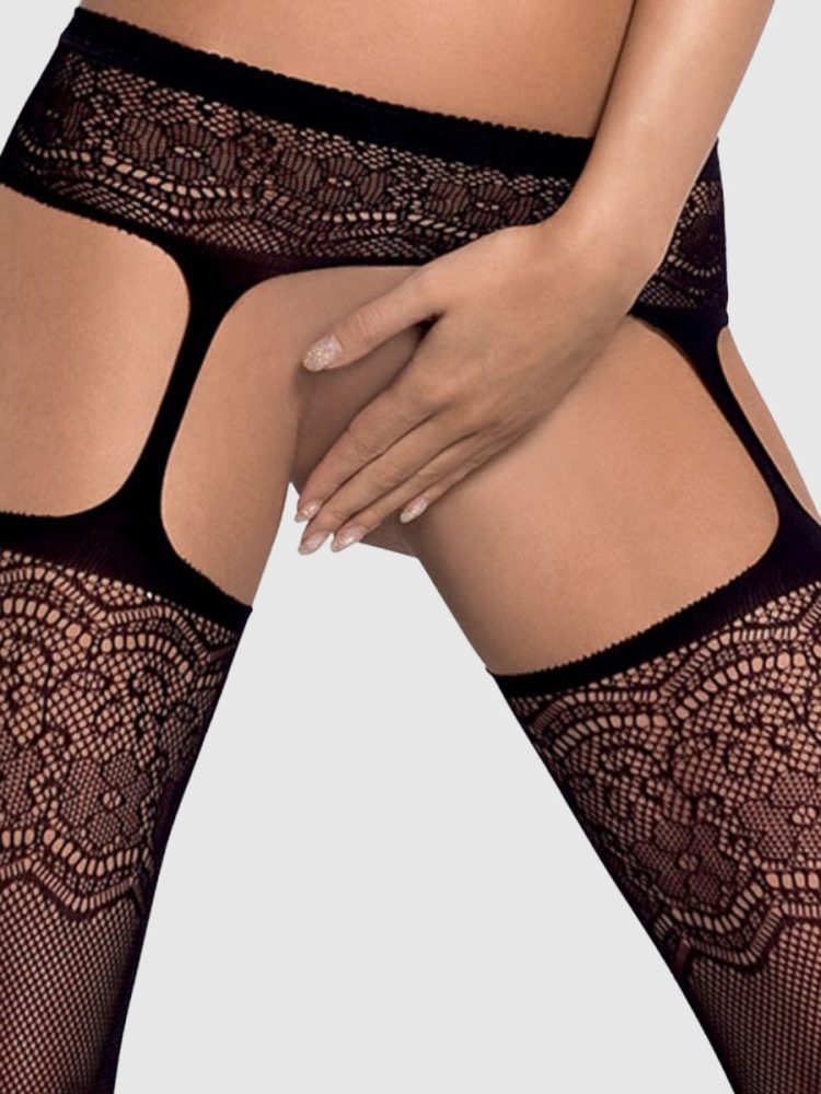 Obsessive S207 Tights[Black-S/M/L], S/M/L - Amorana