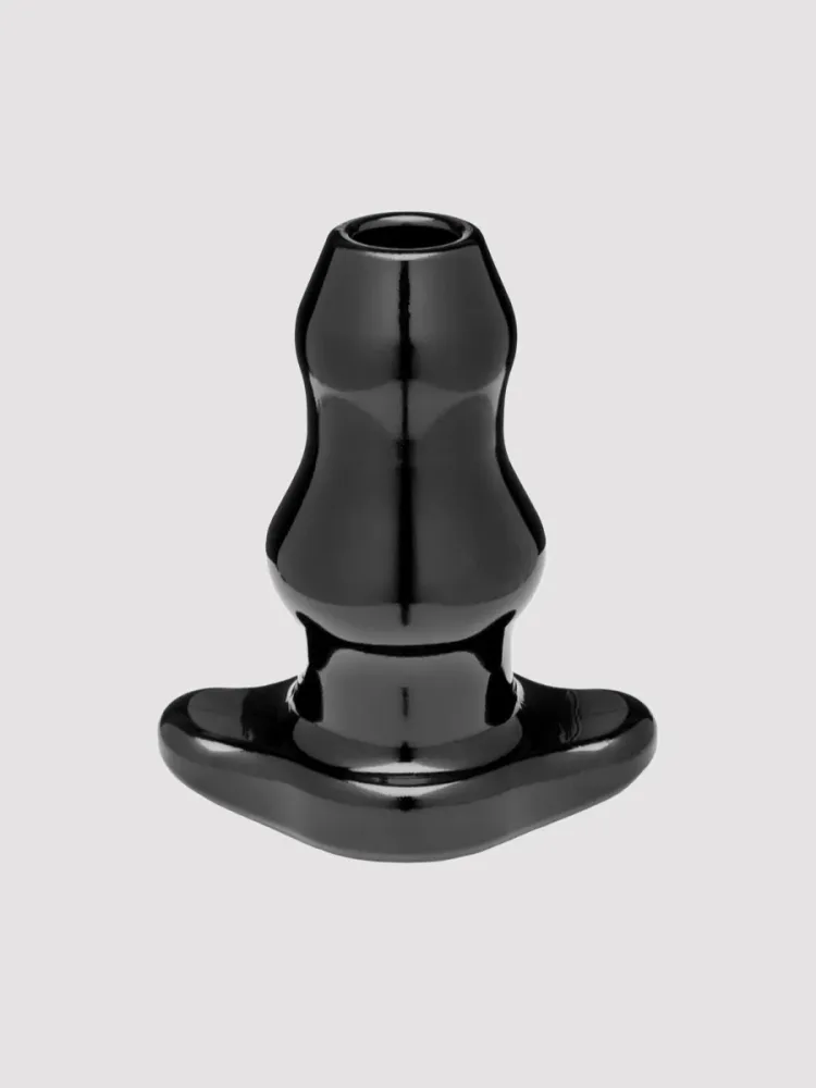 Perfect-Fit Double Tunnel Medium Anal Plug[Black], Schwarz - Amorana