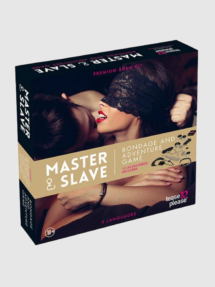 Tease-and-Please Master & Slave Sexy Game[Beige], Beige - Amorana