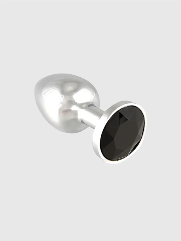 Rimba Small Stainless Steel Anal Plug[Black], Schwarz - Amorana