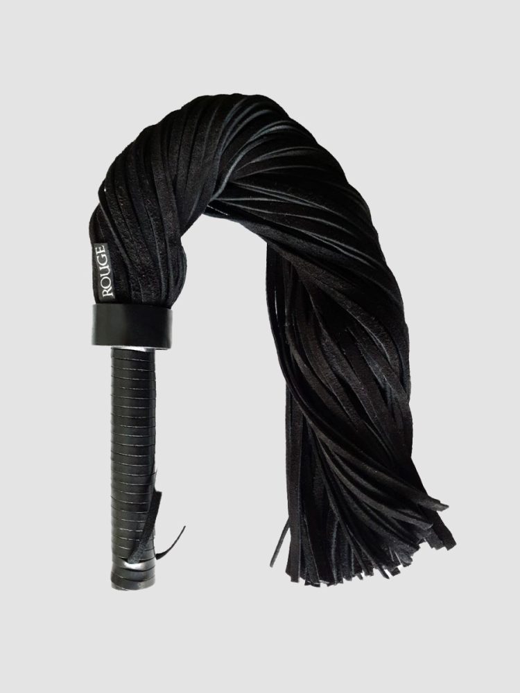 Rouge Suede Flogger Peitsche