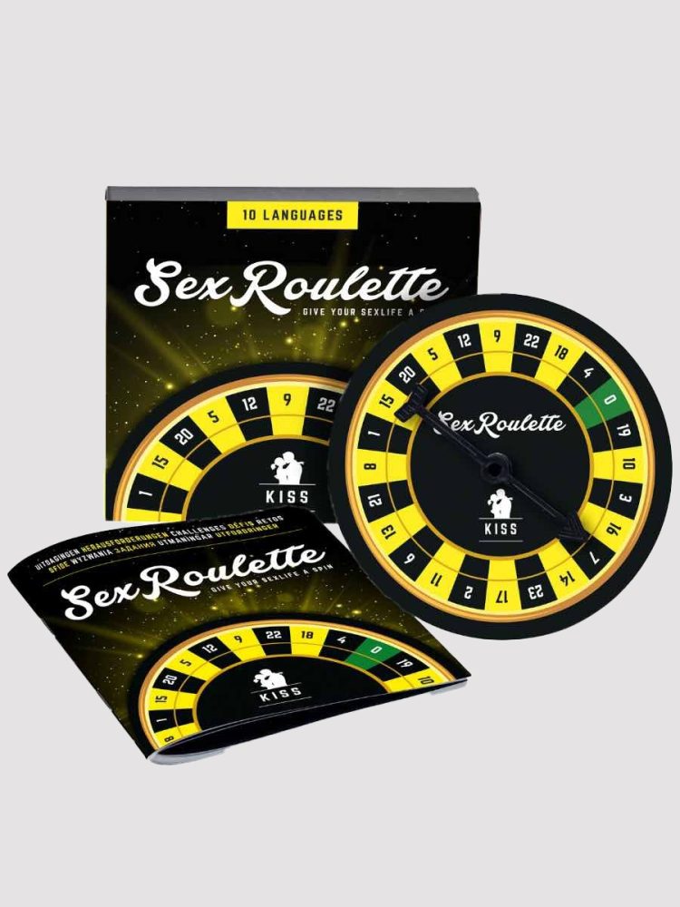 Tease-and-Please Sex Roulette Kiss Sexy Game[Yellow], Kiss - Amorana