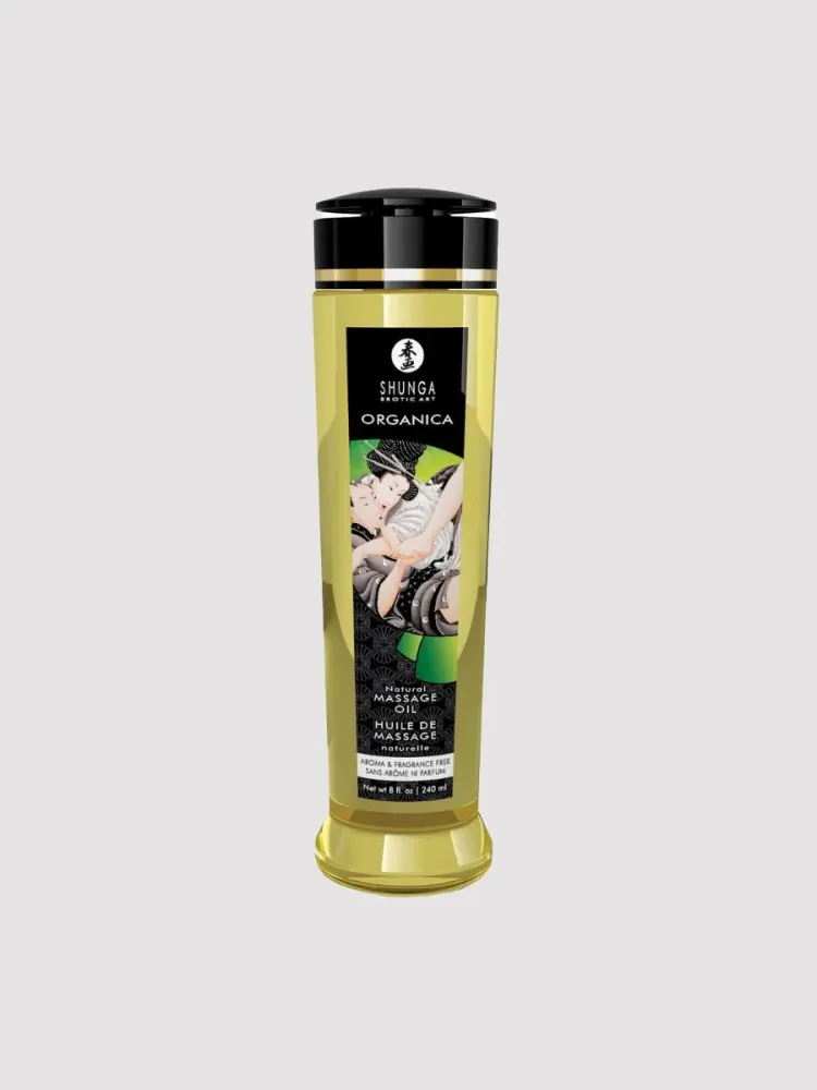 Shunga Organica Massage Oil[Transparent-240-ml], Neutral - Amorana