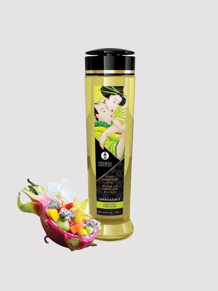 Shunga Irresistible Massage Oil[Transparent-240-ml], Asian Fusion - Amorana