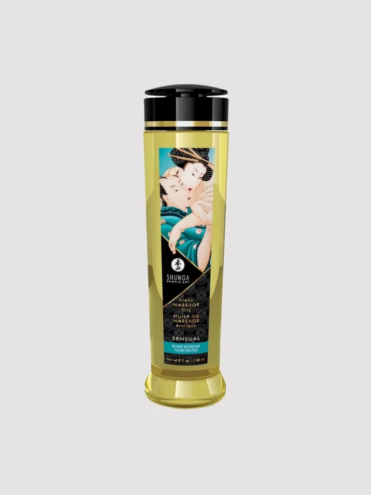Shunga Sensual Massage Oil[Transparent-240-ml], Inselblüte - Amorana