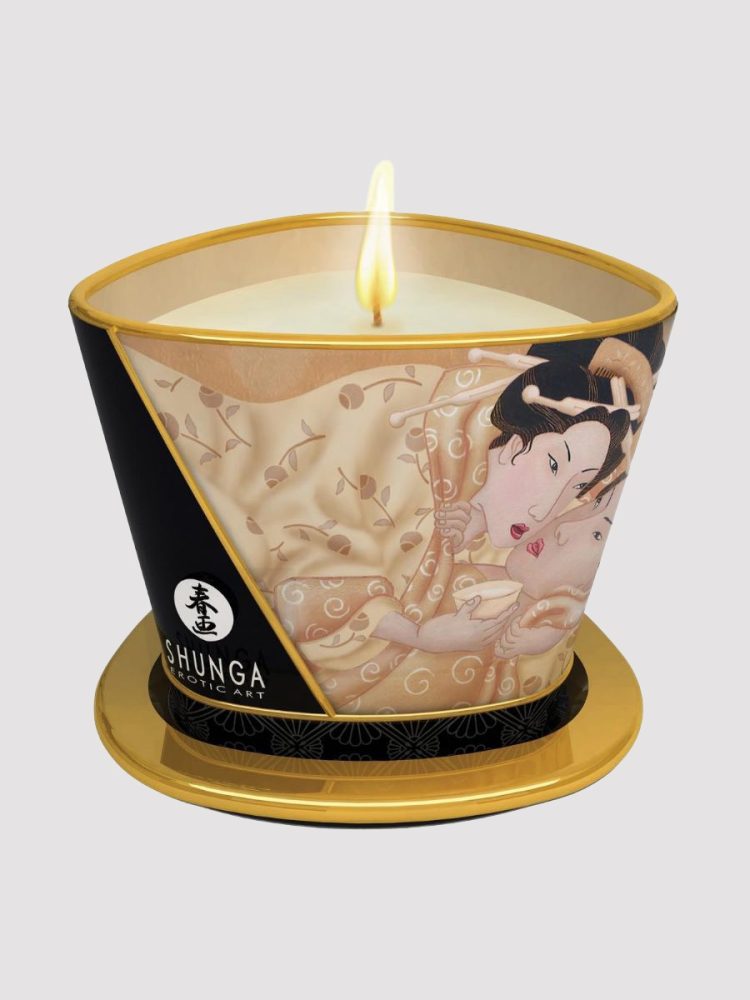 Shunga Massage Candle[White], Vanille - Amorana