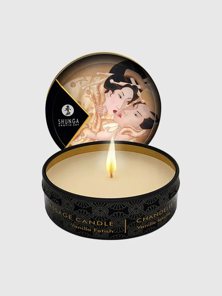 Shunga Scented Massage Candle, Vanille - Amorana