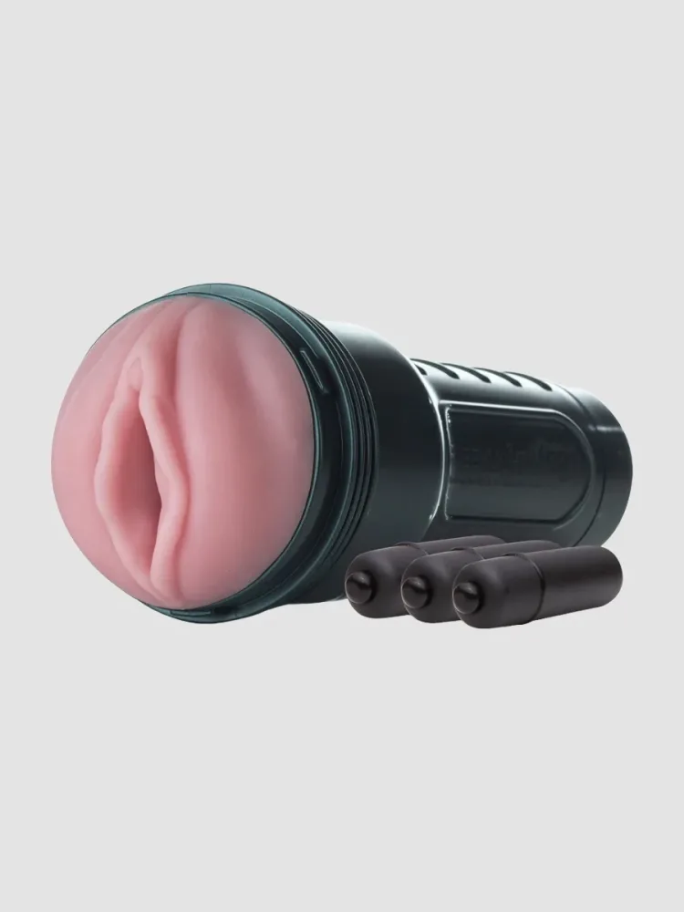Fleshlight Vibro Pink Lady Touch Vibrating Male Masturbator, Vaginal - Amorana