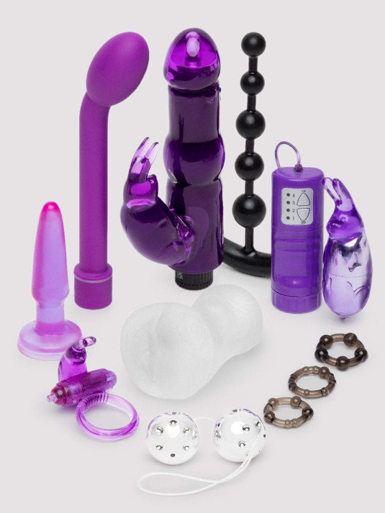 Lovehoney Wild Weekend Mega Couple's Sex Toy Kit (11 Piece) (Purple), Violett - Amorana