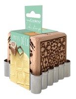 Scrapcooking - Kekstempel & Ausstechform Set - Hellbraun und Silber