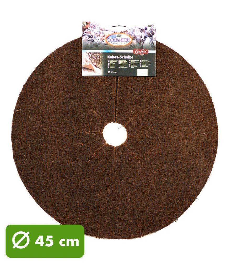 Kokos-Abdeckscheibe 45 cm dunkelbraun (1 Stück)