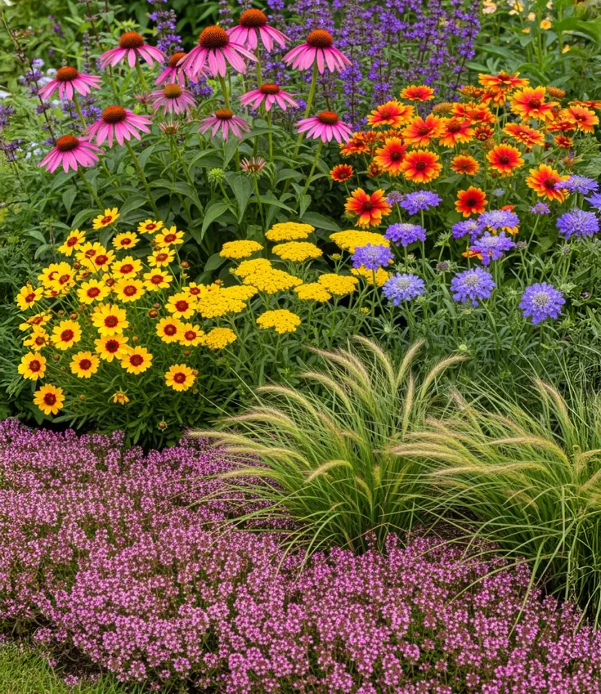 9er Staudenbeet 'Flowers & Nature'