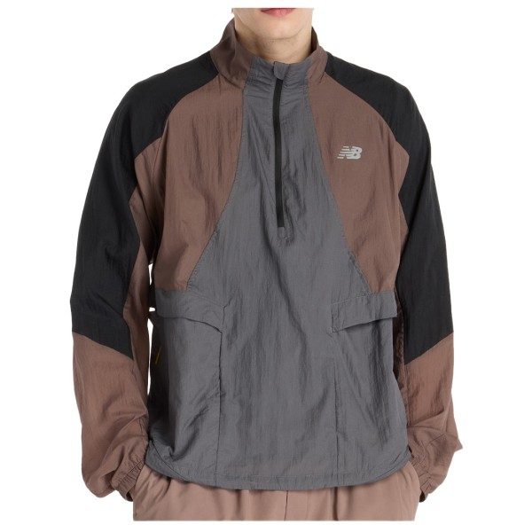 New Balance - Better Run Water Resistant Jacket - Laufjacke Gr L;M grau/braun