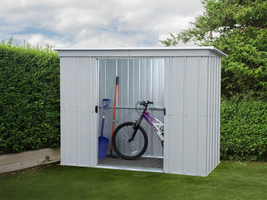 YARDMASTER Gerätehaus Titanium Fundamentrahmen:ohne|Größe:198 x 119 cm