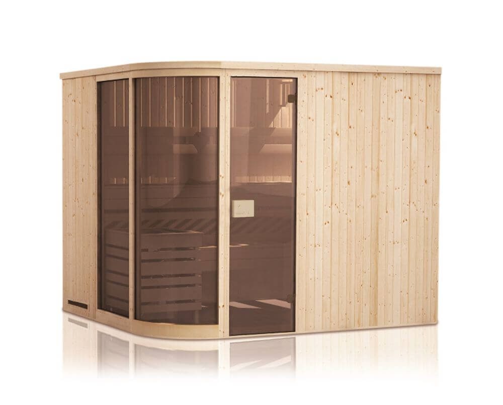 FinnTherm Innensauna Verve Größe:B 244 x T 194 x H 199 cm