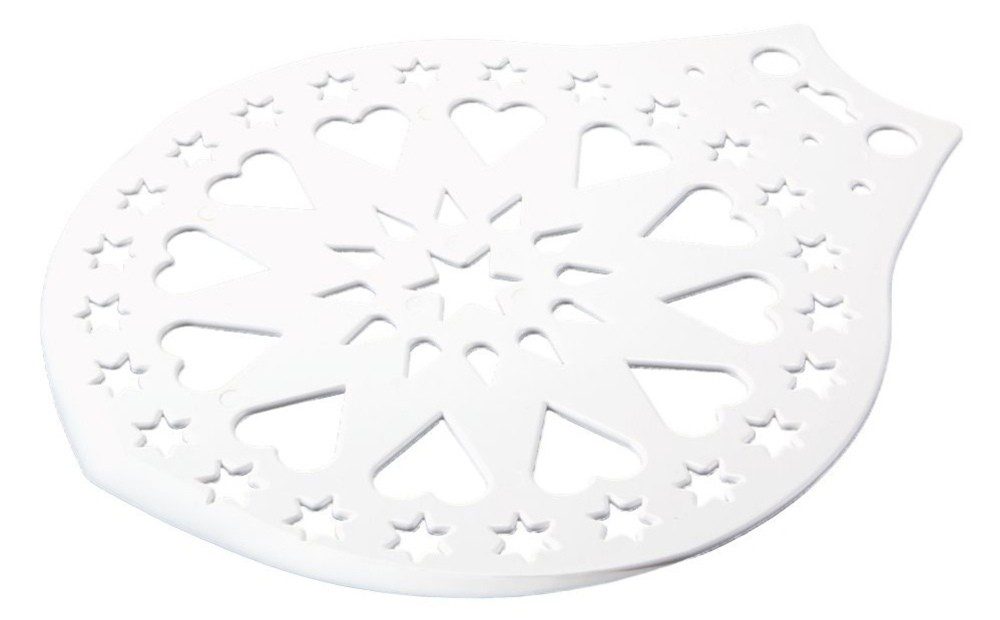 Städter Kuchenheber & Verzierschablone 28cm Weiß Kunststoff