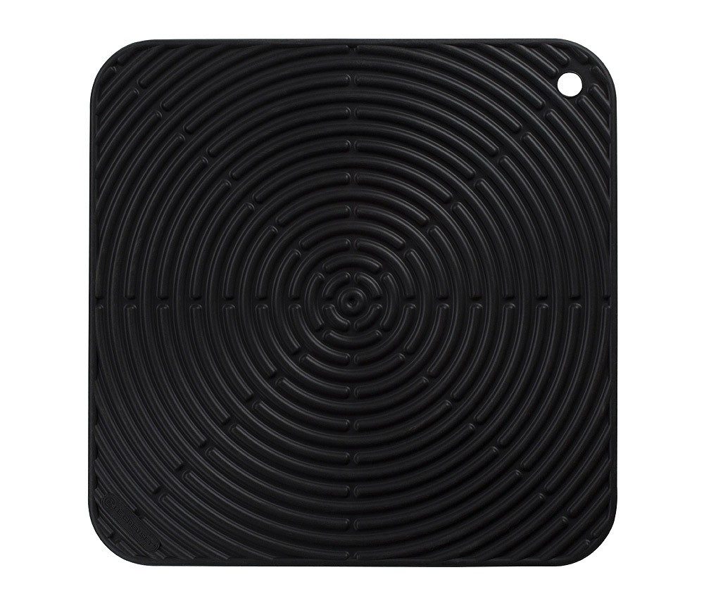 Le Creuset Topflappen Quadratisch Klassik Silikon Schwarz 29cm
