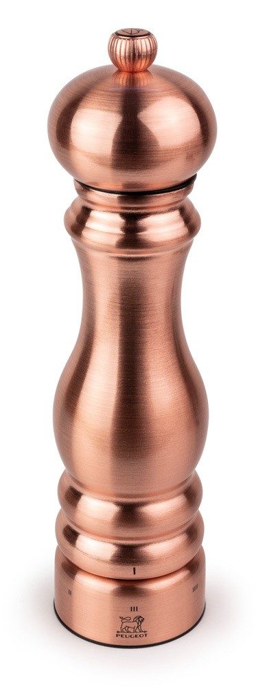 Peugeot Paris Chef Kupfer Pfeffermühle Edelstahl verkupfert U-Select 22cm