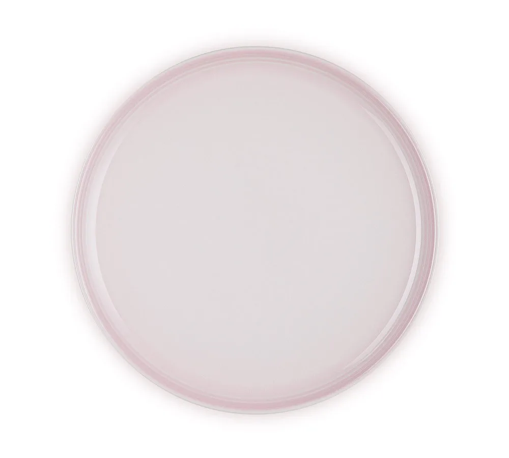 Le Creuset Frühstücksteller Coupe Steinzeug Shell Pink 22cm