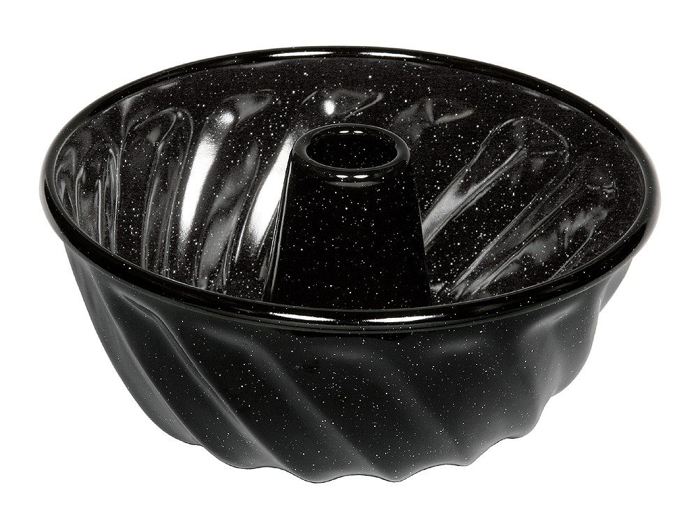 Riess Gugelhupfform Emaille Schwarz 22cm