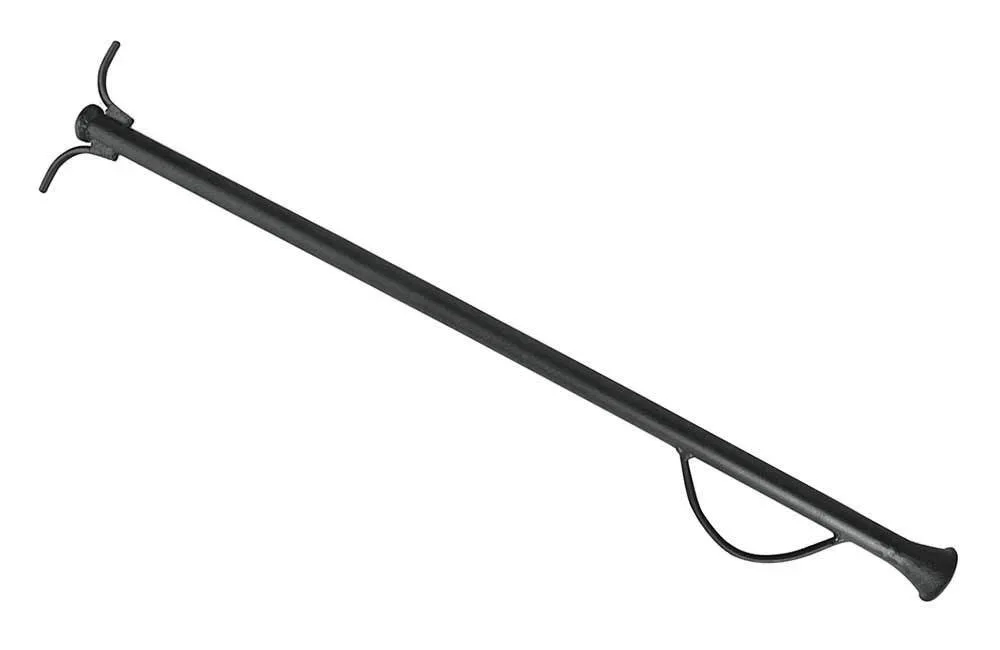 Boufadou Blasrohr Gusseisen Schwarz Flammenbläser Feuerrohr Kamin 72cm