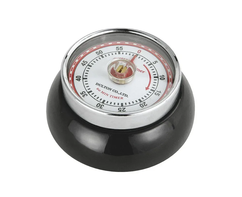Zassenhaus Timer Speed Schwarz Küchenuhr Magnet Nostalgie Eieruhr