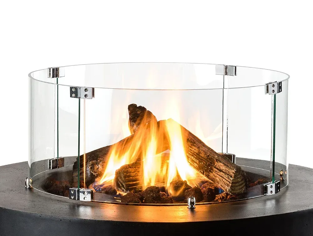 Happy Cocooning Glasschirm Rund für Feuertisch Bowl & Cone