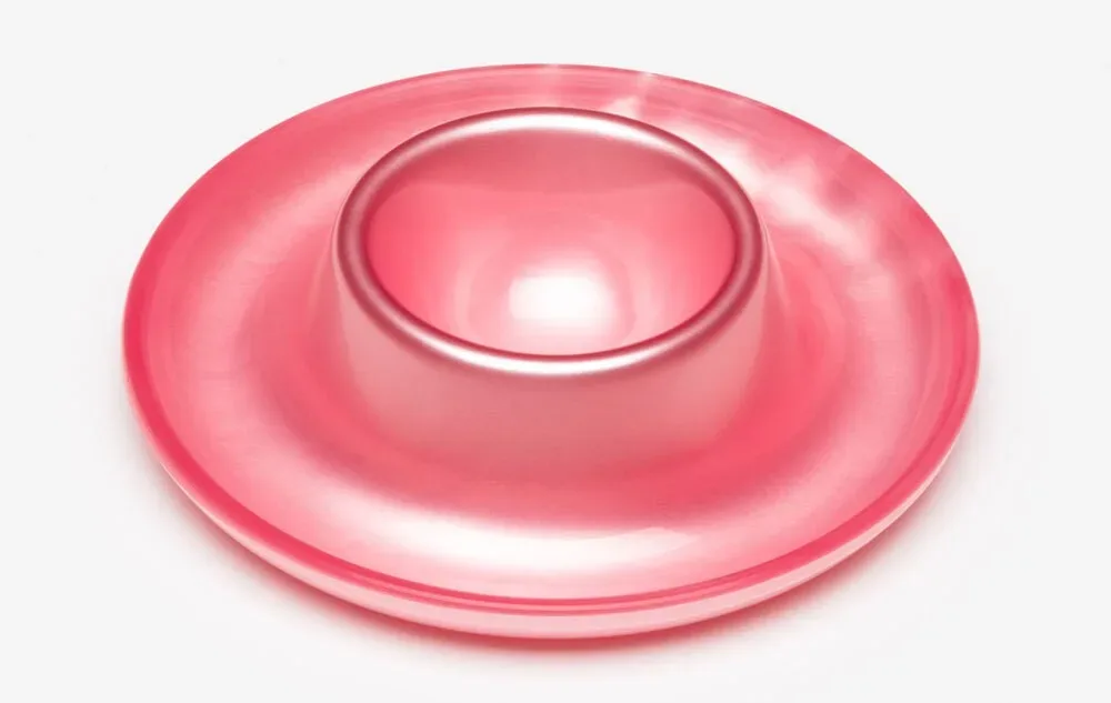 G.F. Heim Söhne Eierbecher Acrylglas Perlmutt Optik Rosa