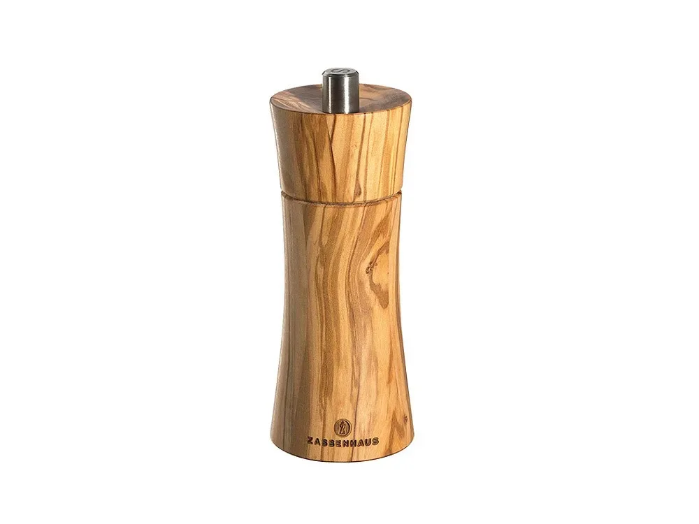 Zassenhaus Pfeffermühle Frankfurt Keramikmahlwerk Olivenholz 14cm