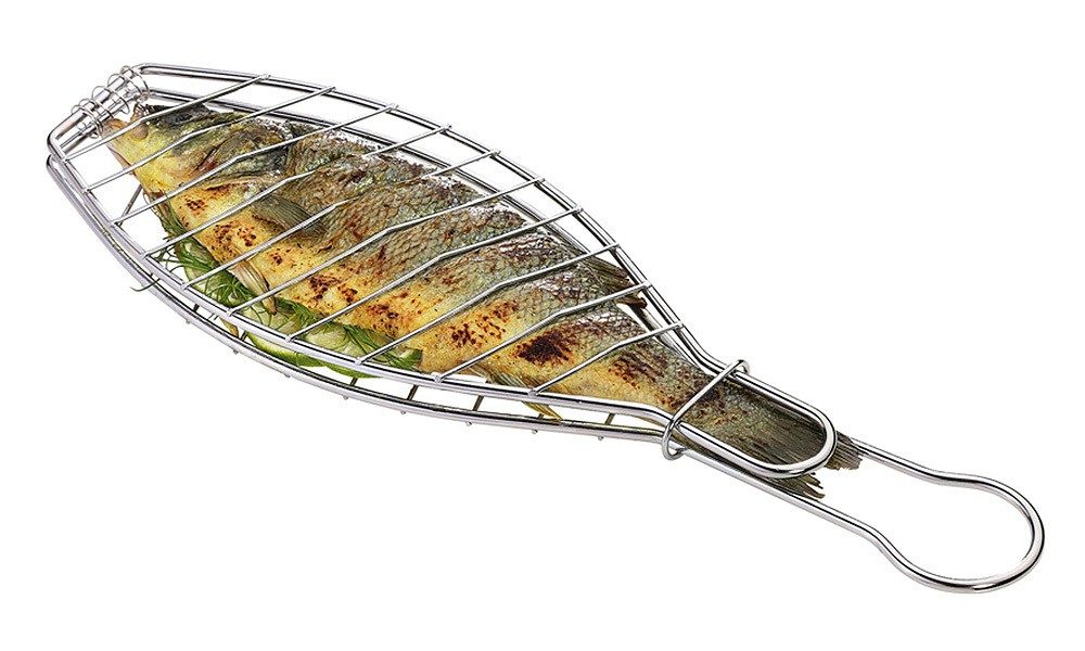 Küchenprofi Fischgrillzange EASY Edelstahl
