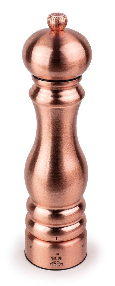 Peugeot Paris Chef Kupfer Salzmühle Edelstahl verkupfert U-Select 22cm