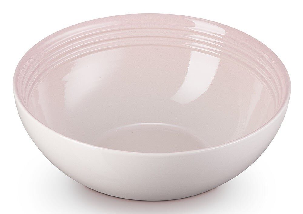 Le Creuset Salatschüssel Steinzeug Shell Pink 24cm