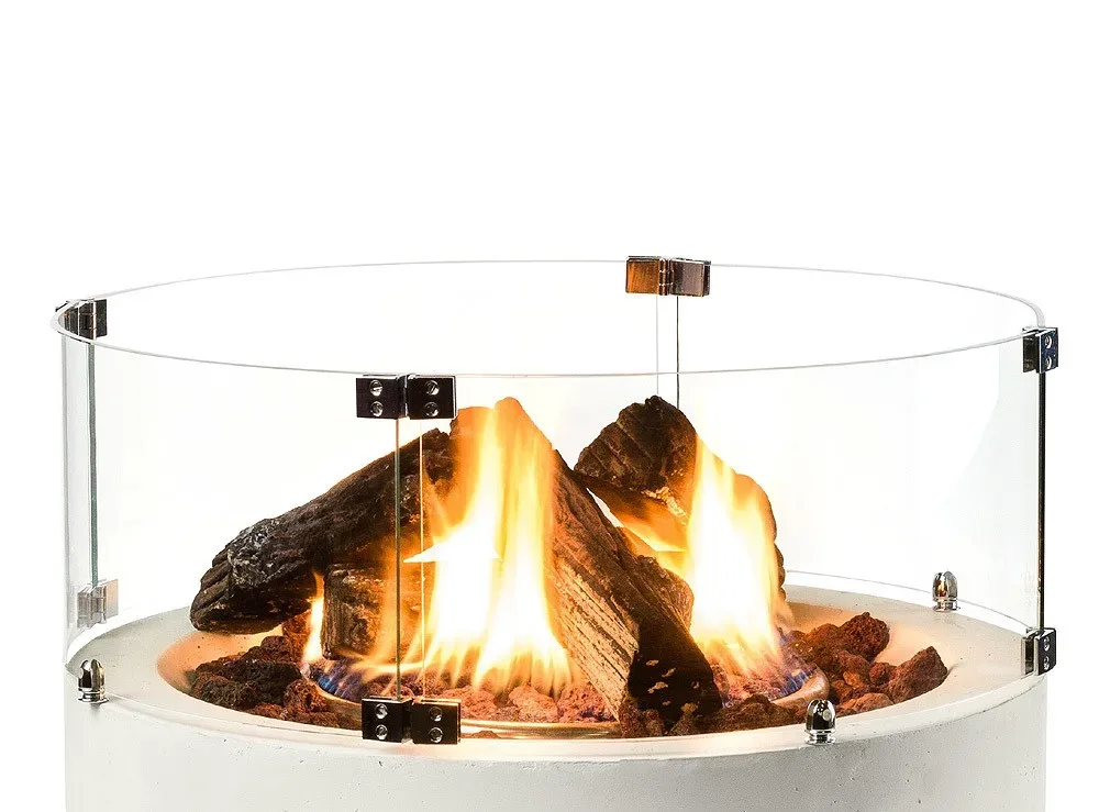 Happy Cocooning Glasschirm für Feuertisch Rund Klein