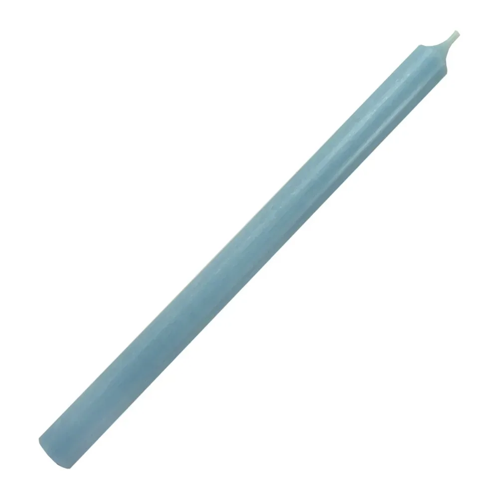 Stabkerze 28cm x 2cm Hellblau Blau Tropffrei Premium