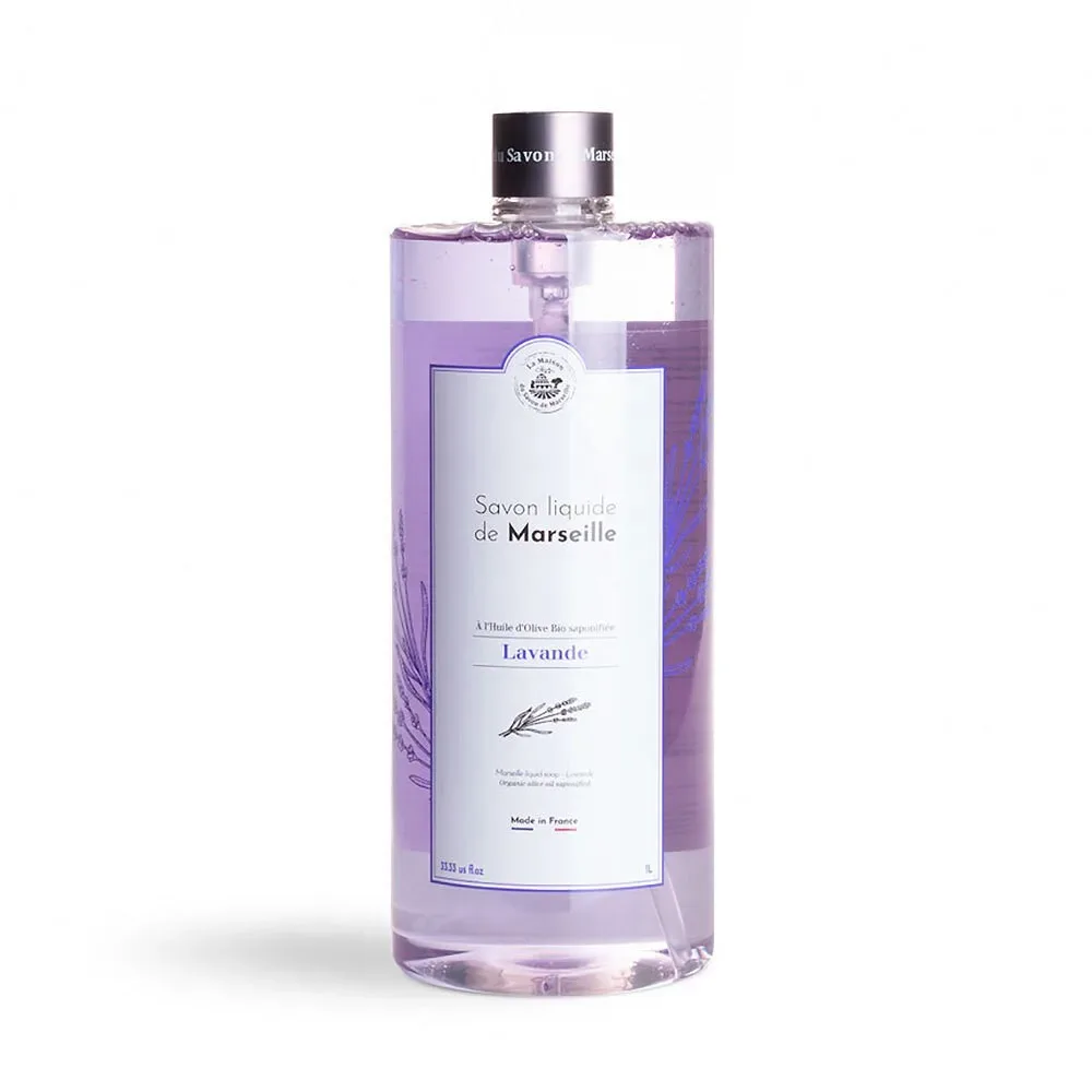 Flüssigseife Lavendel (Lavande) mit Bio-Olivenöl 1L