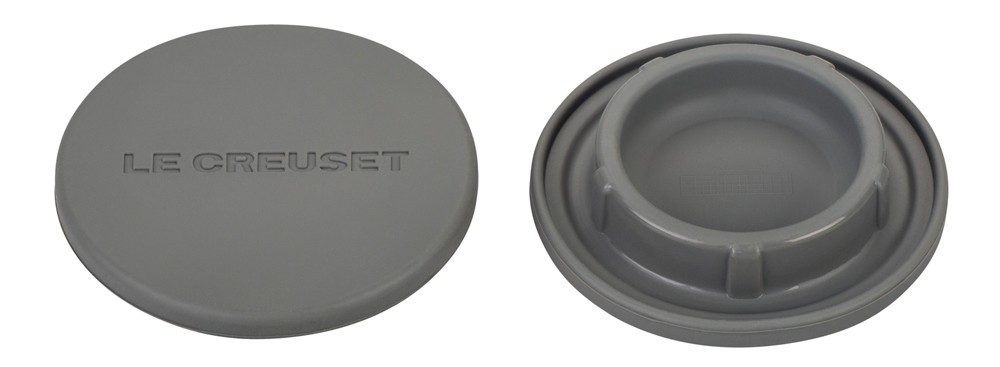 Le Creuset Aromadeckel für Mühlen 2er SET Silikon Flint Grau