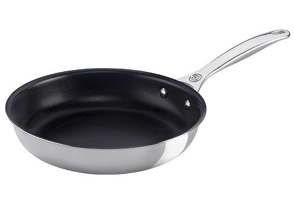 Le Creuset Bratpfanne 3-Ply PLUS Edelstahl Antihaft 24cm
