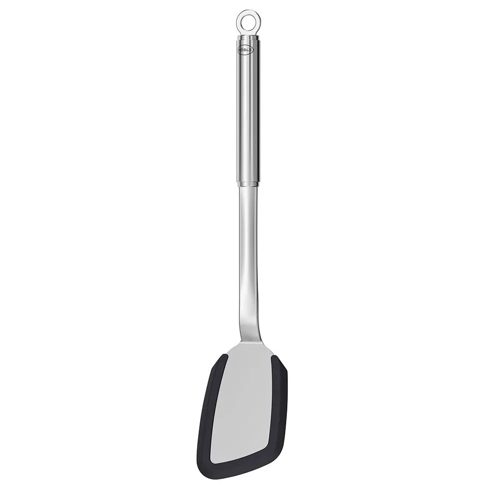 Rösle Pfannenwender Rundgriff mit Silikonrand 35,5 cm