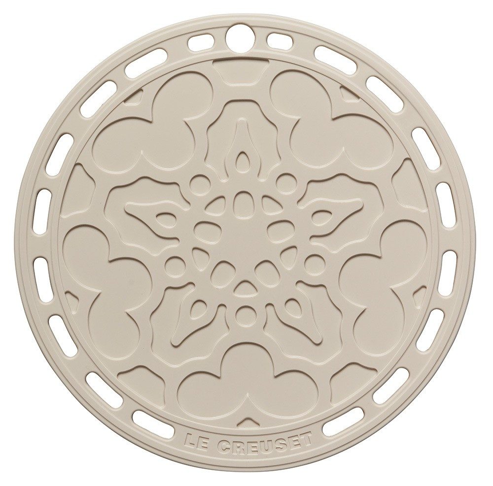Le Creuset Silikon Untersetzer Tradition Rund Meringue 20cm