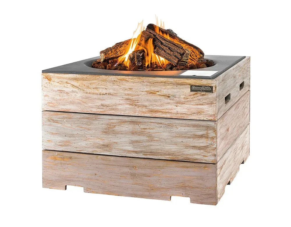 Happy Cocooning Feuertisch NICE & NASTY quadratisch schwarz 760 x 760 x 460 mm