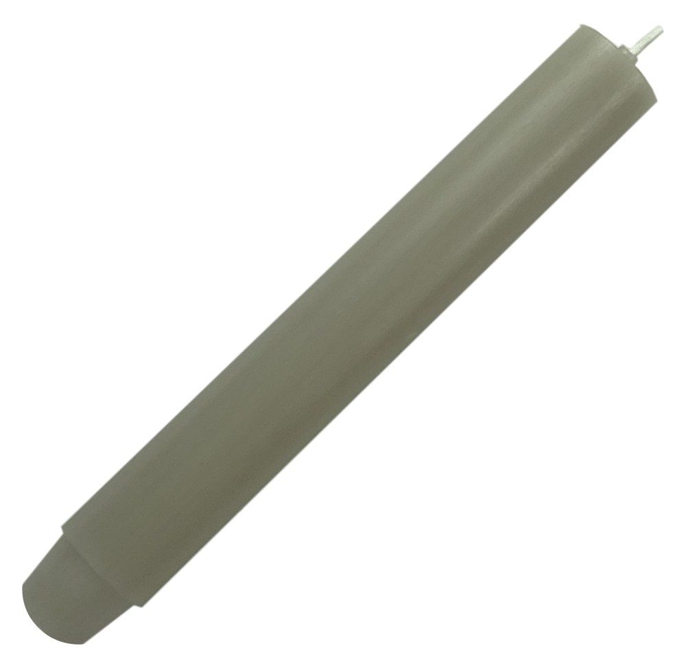 Dicke Stabkerze Durchgefärbt Taubengrau Grau 20cm x 2,5cm Tropffrei Premium