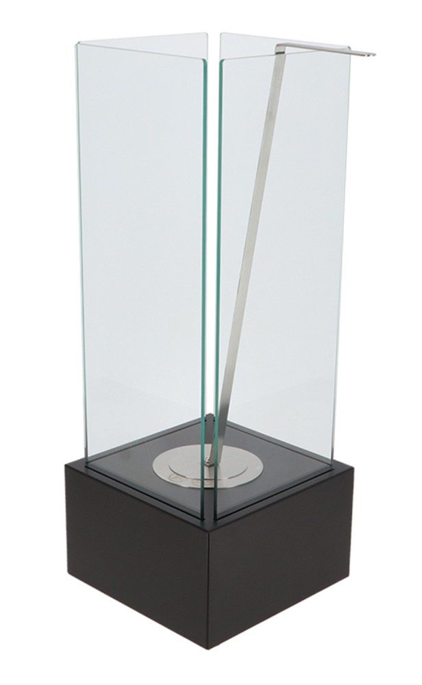 Esschert Design Bodenfeuer Bio-Ethanol Bodenkamin quadratisch Anthrazit 65cm