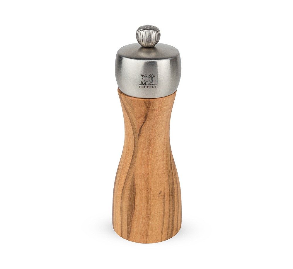 Peugeot Fidji Salzmühle Olivenholz Edelstahl 15cm